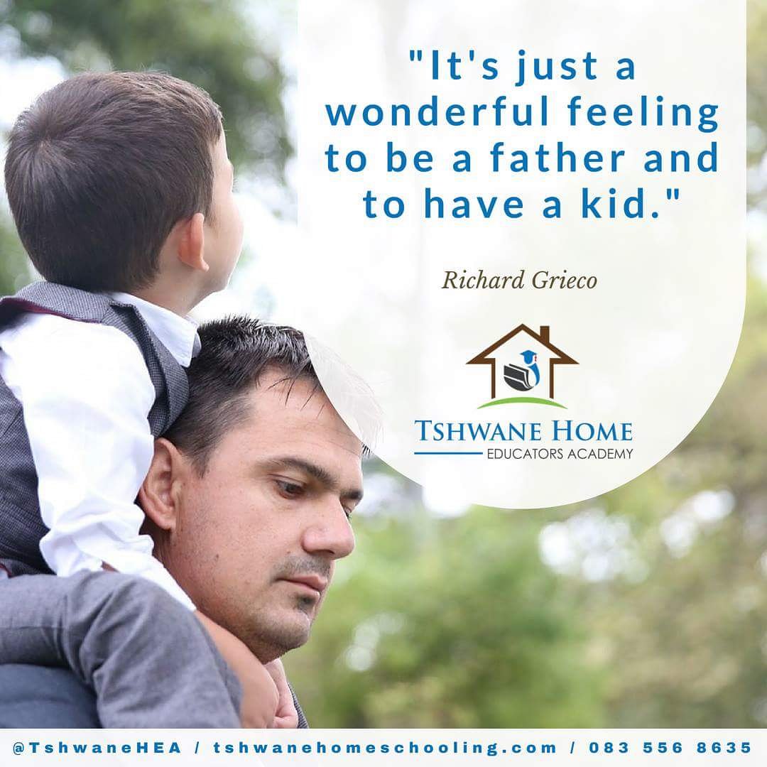 "It's just a wonderful feeling to be a father and to have a kid." #TshwaneHEA

See more at <a href="/TshwaneHEA/">Tshwane Home EDU</a>

How about Home Schooling? Visit tshwanehomeschooling.com