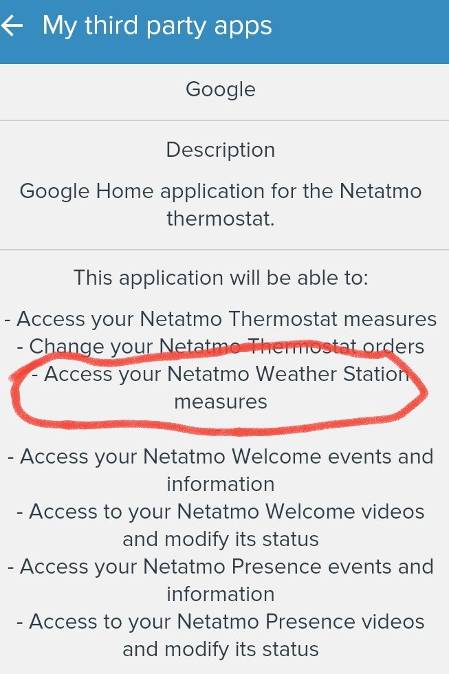 netatmo thermostat google home