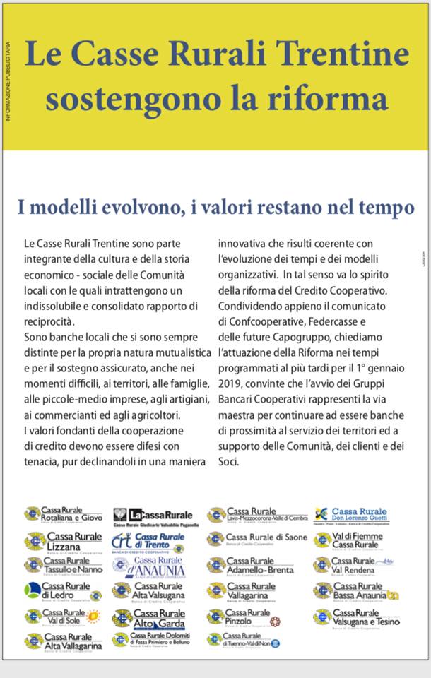 BankingCare's tweet photo. Pur declinando in una maniera innovativa che risulti coerente con l’evoluzione dei tempi e dei modelli organizzativi #CassaCentraleBanca 👍😀 https://t.co/eJg1LQ20UN
