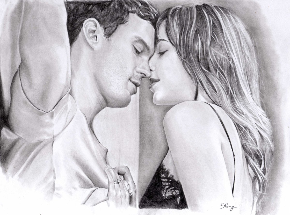 Cardon_Romy's tweet photo. @E_L_James  my new #drawing of #FiftyShadesFreed in pencil realised in 11 hours. @FiftyShades
#dakotajohnson #jamiedornan #fanart #pencil #portrait 
https://t.co/56VwIWeIFD https://t.co/eRTWpkjpwt