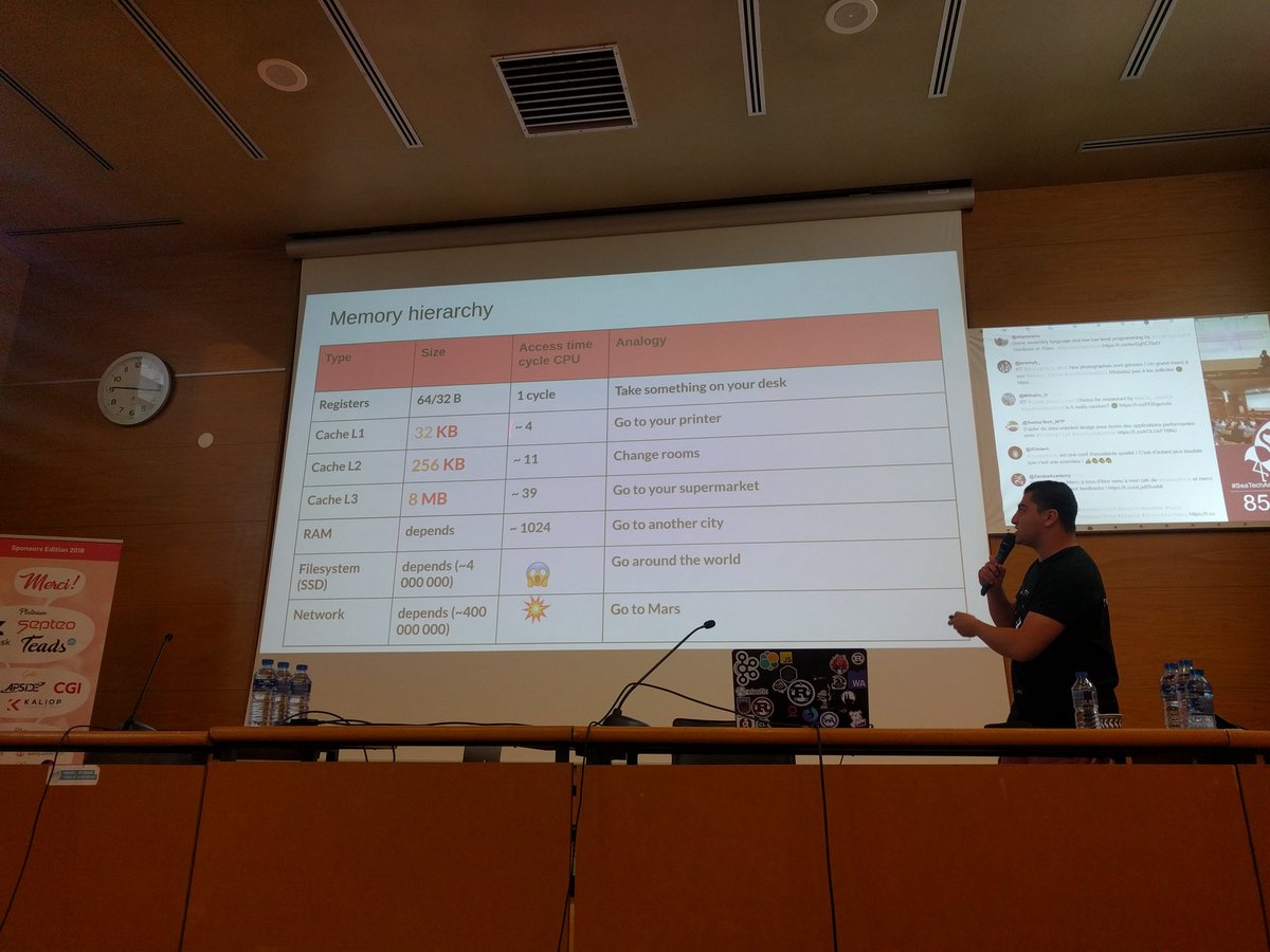 fteychene's tweet image. @lightplay8 nous parle de perf. C'est cool de voir du talk qui parle de ce sujet 😄 #DataOrientedDesign #Perf #SeaTechandSun