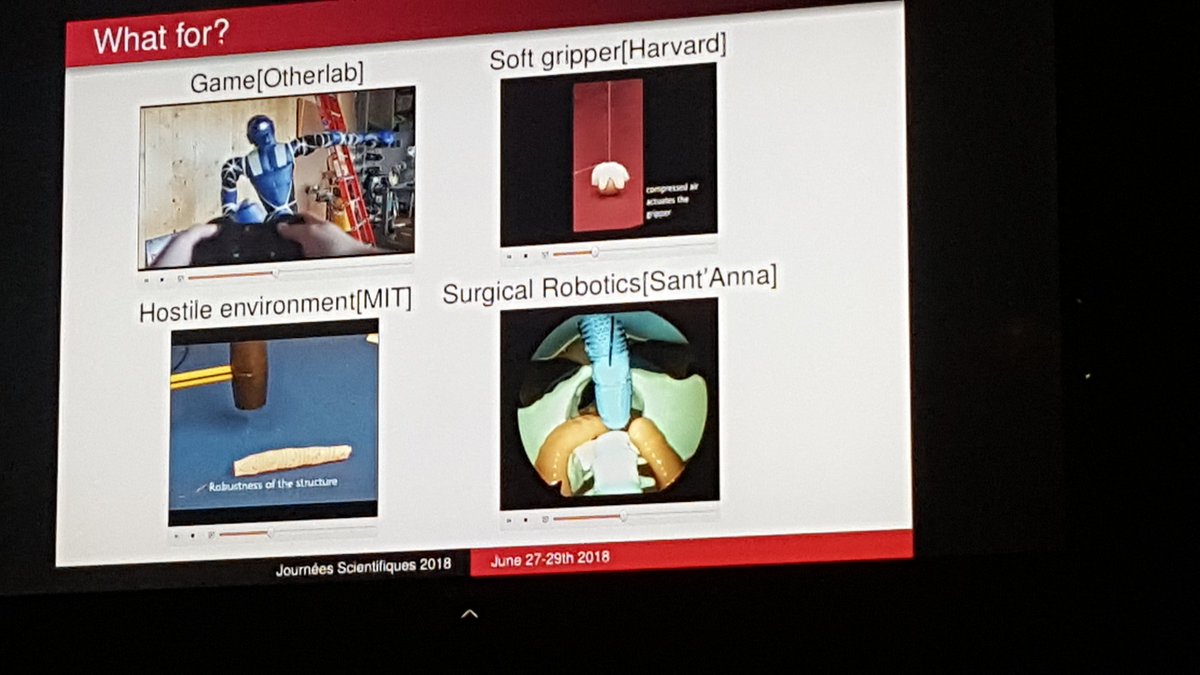 laurence_goussu's tweet photo. Les robots mous à quoi ça sert ?
Des jeux à la chirurgie avec Olivier Goury de @Defrost_Lille @Inria_Lille #JSInria2018 https://t.co/KoRSBLdy5e