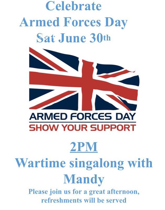 Majesticare (@majesticare) on Twitter photo Our Milton Ernest Hall Care Home will be celebrating <a href="/ArmedForcesDay/">Armed Forces Day 🇬🇧</a> tomorrow, 30th June from2pm. Wartime songs from singer Mandy and lots of refreshments. Everyone is welcome.
#care #livingwell #saluteourforces #heros #miltonernest #bedford Our Milton Ernest Hall Care Home will be celebrating <a href="/ArmedForcesDay/">Armed Forces Day 🇬🇧</a> tomorrow, 30th June from2pm. Wartime songs from singer Mandy and lots of refreshments. Everyone is welcome.
#care #livingwell #saluteourforces #heros #miltonernest #bedford