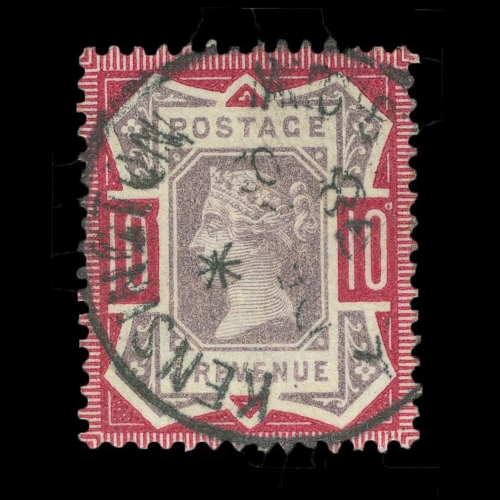 UPAstamps's tweet photo. Now at RESERVE Top-Up Twenty TUT30 GB- QV (surface printed) Jubilee 10d dull purple and deep dull carmine, glorious Kensington DE -8 98? Socked on the nose CDS pmk example, fabulous intense colour https://t.co/qwsMTCvlQB #philately #UPA #TopUpTwenty #stamps https://t.co/bgT7iUiNqG