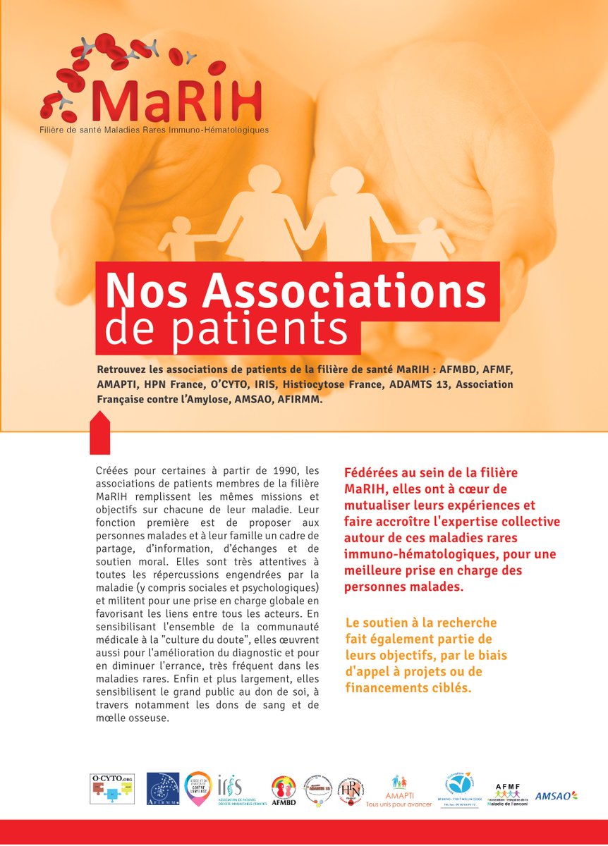 AMAPTI's tweet photo. Associations de patients de la filière MaRIH (Maladies Rares Immuno Hématologiques
https://t.co/5LttiUaCRl https://t.co/l6NOVs31BW