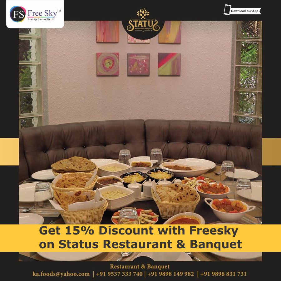 iamfreesky's tweet photo. Get 15% Off On #Delicious Food!!!

Express Your Love With #FreeSky!!!!

Location : Ellora Park, vadodara

#Freesky #Discont #Offer #restaurant #foodies #foodlovers #multicusine #foodiesinvadodara #candellight #dilicious #helthyfood #FreesktApp https://t.co/k103iXtjbv