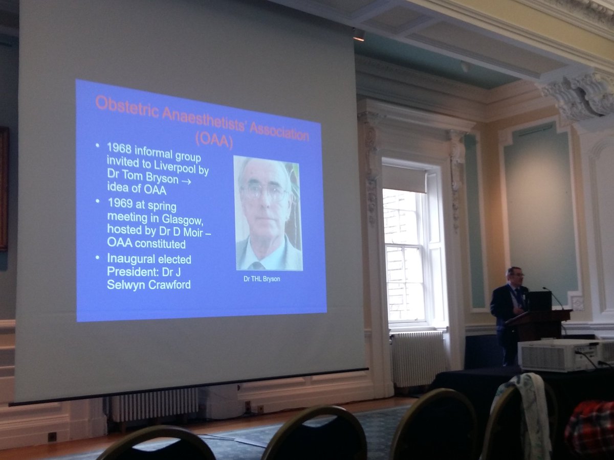 MushinMuseum's tweet photo. A detailed tour of the history of obstetric anaesthesia by Alistair McKenzie from Simpson to spinals via religion and science. Great stuff.  #HAS18 @histansoc https://t.co/Z5UCAfgzQT