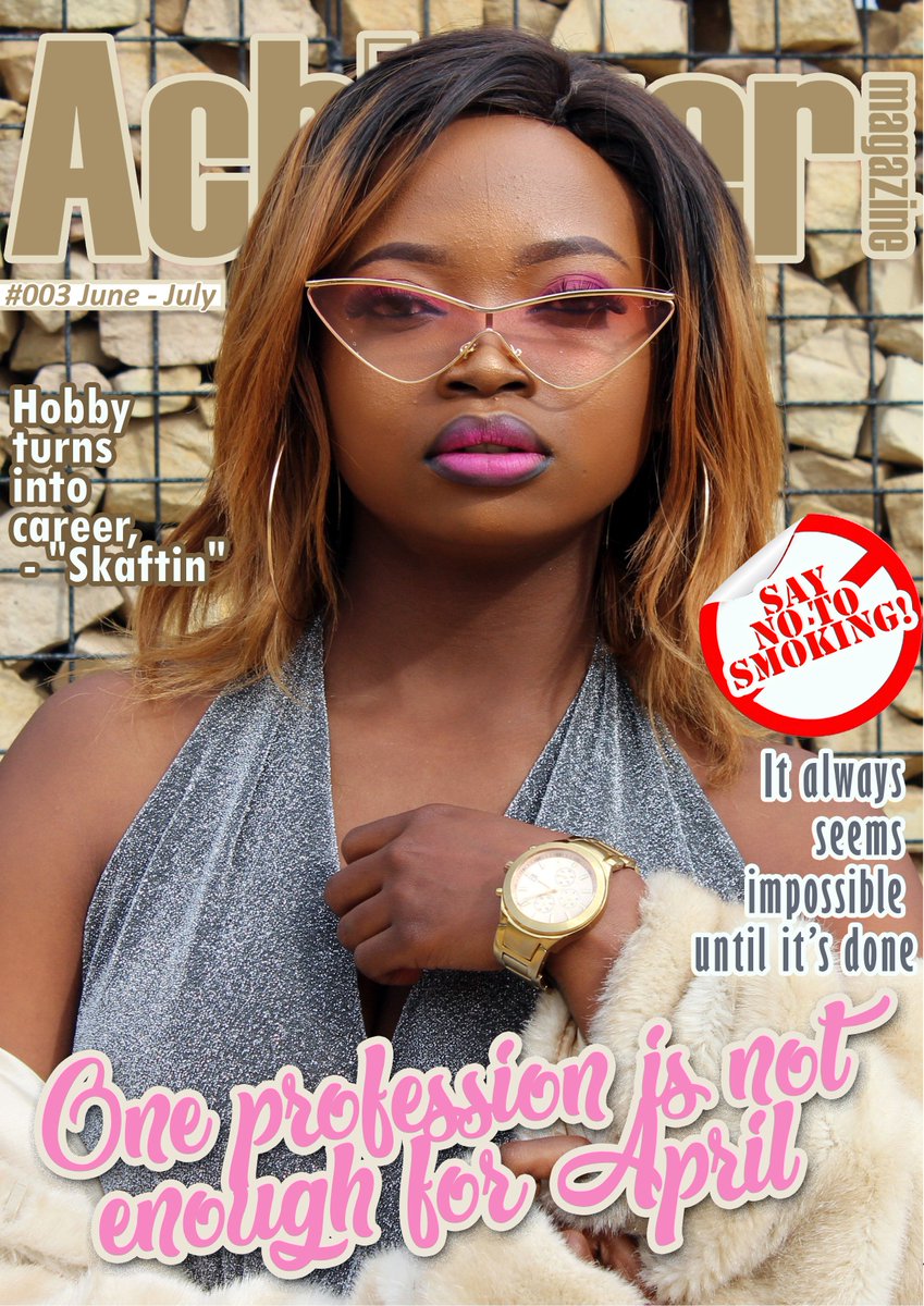 Our June/July cover featuring the beautiful multi-talented <a href="/miss_april_01/">Liker Of Things</a> 
also the funny <a href="/SkaftinLB/">Monyanyi Moleleki</a> who was kind enough to let us into his life of comedy.
for all this and more visit our website achievermagazine.co.ls , login or register an account with us and get to clicking