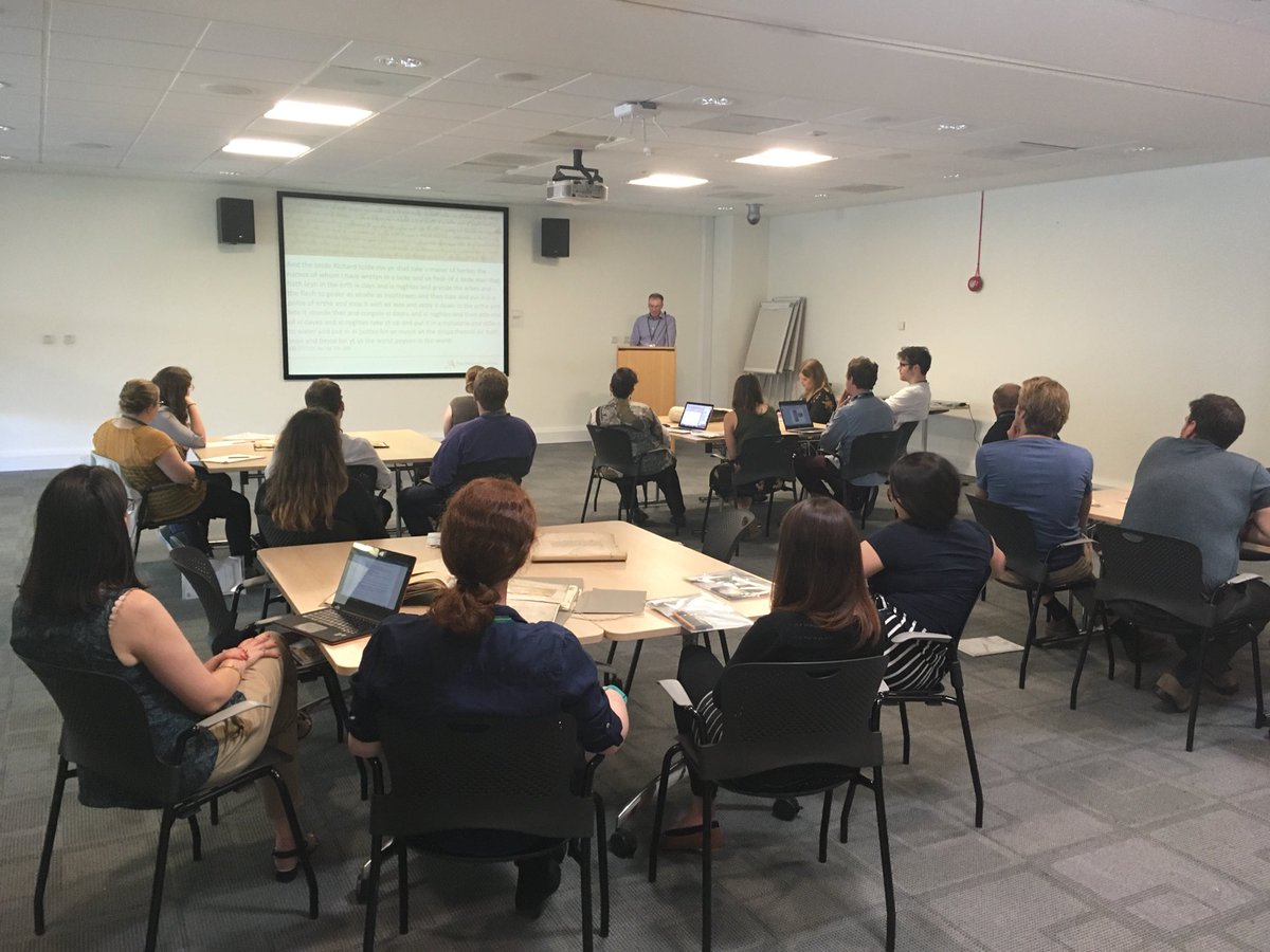 AlicePerrers's tweet photo. @SeanC1509 opens day two of @Reimagining_Rec with magic in the archives... #ReimaginingRec https://t.co/mJRf0PRnM9