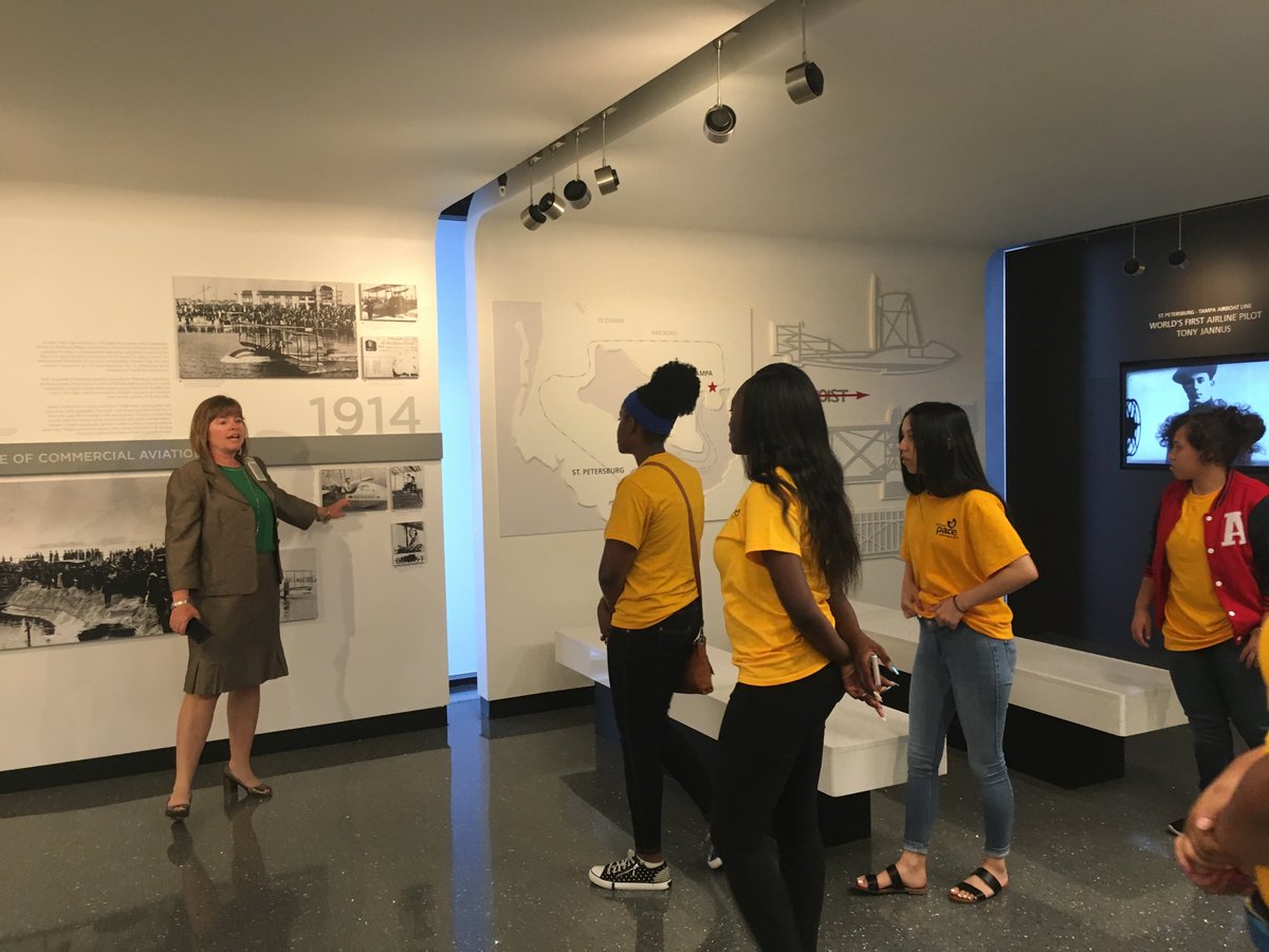 PACE_Hills's tweet photo. PACE Girls were led on an amazing tour through the Tampa International Airport and given an insider's view of the new developments at the facility. They were most impressed that OVER 60,000 PASSENGERS fly into and out of the airport EACH DAY. #GirlsMatter #PACEWorks @FlyTPA https://t.co/vF6vvnfIbF