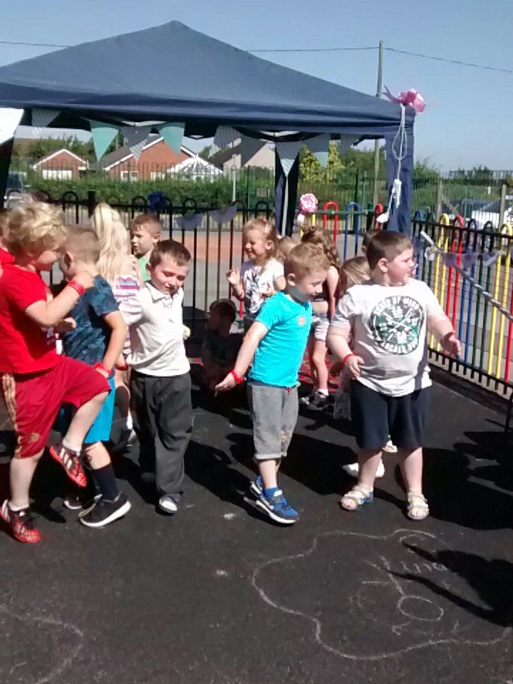 Dancing and loving the music!!