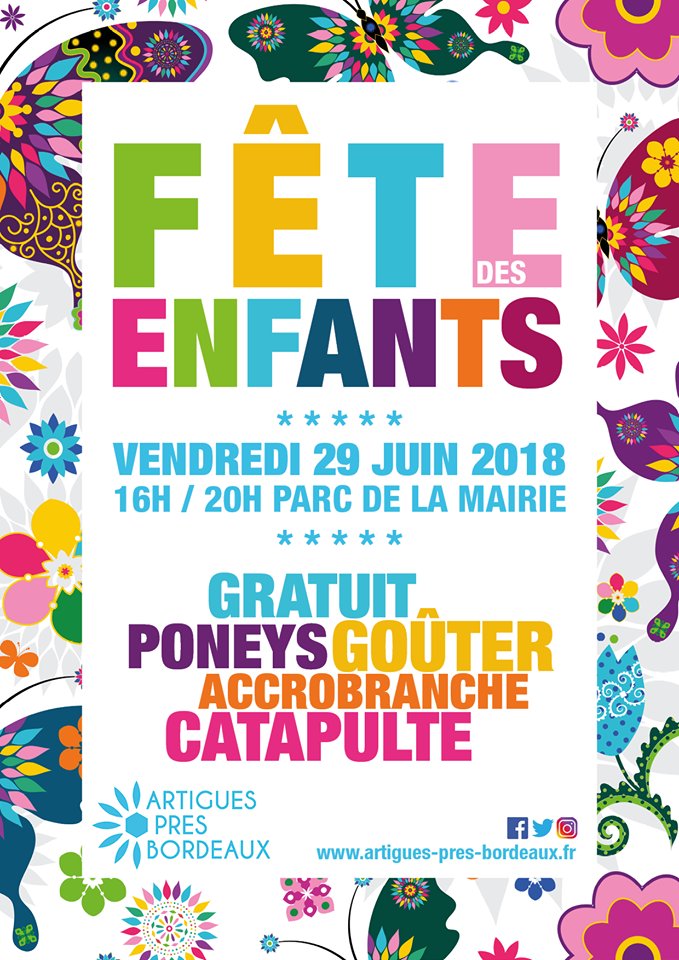 🎉 Fête des enfants à #ArtiguesPresBordeaux ! 🎉

Les enfants, aujourd'hui Vendredi 29 Juin, nous fêtons les vacances (enfin presque), dans le Parc de la Mairie à partir de 16h !!!

Allez d'accord...vous pouvez aussi amener vos parents...

🔽 🔽 🔽 🔽 🔽
