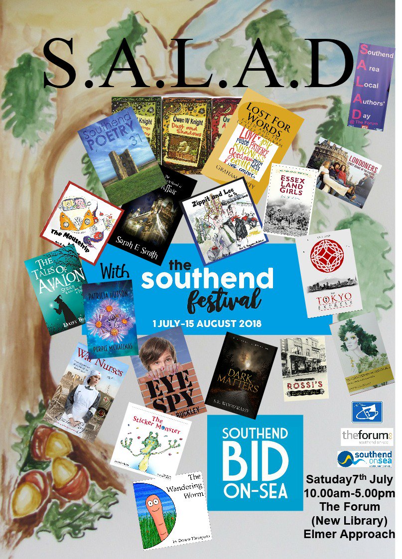 RoseGriffin14's tweet photo. We would love to see you at this year's Southend Local Area Author's Day (SALAD) 7th July Venue: The Forum, Elmer Square, Southend-on-Sea, Essex SS1 1NE 10.00am – 5.00pm. https://t.co/t3gjxX9jKZ
