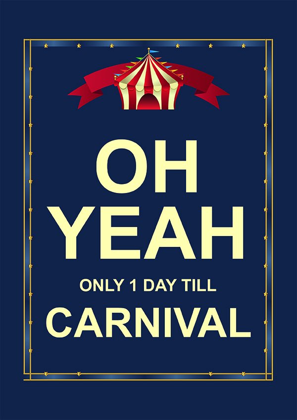 Who else is excited whoo hoo... #carnival #darlington #onedaytogo