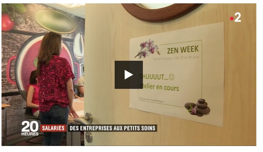 pepsicofrance's tweet photo. Retrouvez le reportage de @20hFrance2 sur le #BienEtre au travail et notre atelier ostéo #ZenWeek https://t.co/pAdEobpYTA https://t.co/5HXujm5X9Z