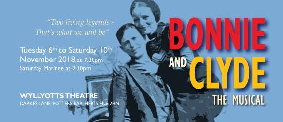 The Auditions for Bonnie &amp; Clyde will be on SUNDAY 8th JULY, at Oakmere School, from 2pm onwards.

Audition preparation will be on Monday 2nd July (King Charles the Martyr Church) and Wednesday 4th July (Oakmere School) at 7.45pm.

facebook.com/events/2450980…