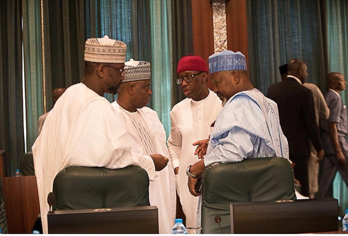 NgugiEvuti's tweet photo. Yesterday @GovNiger attended the National Economic Council (NEC) meeting which was presided over by Vice President, Professor Yemi Osinbajo at the State House, Abuja. https://t.co/oOTRQah6I9