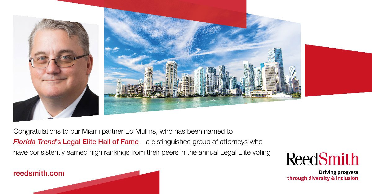 Our #Miami partner Ed Mullins was named to <a href="/FloridaTrend/">Florida Trend</a>'s Legal Elite Hall of Fame bit.ly/2tPKcol