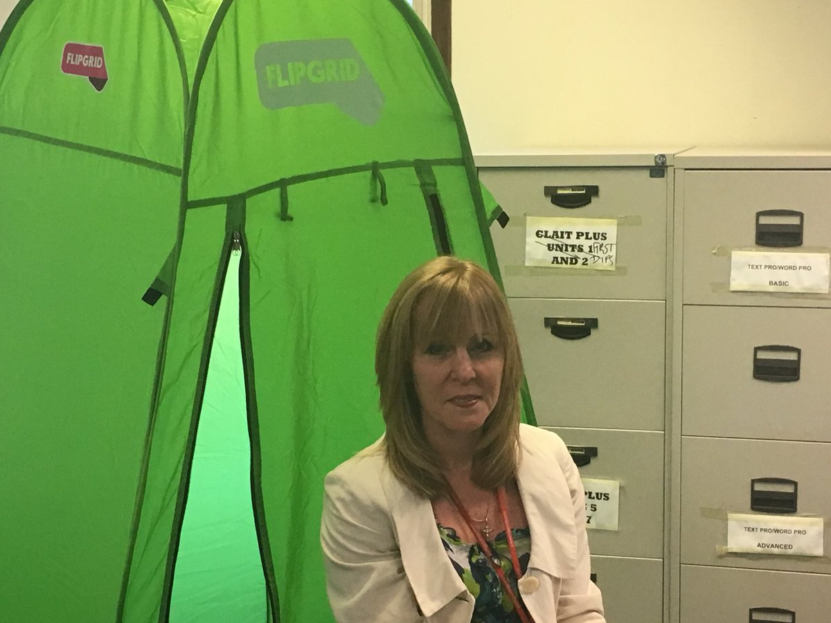 make_create_do's tweet image. Vice Principal in the @Flipgrid pod today! #CreateLab #Inset @ColegGwent Crosskeys