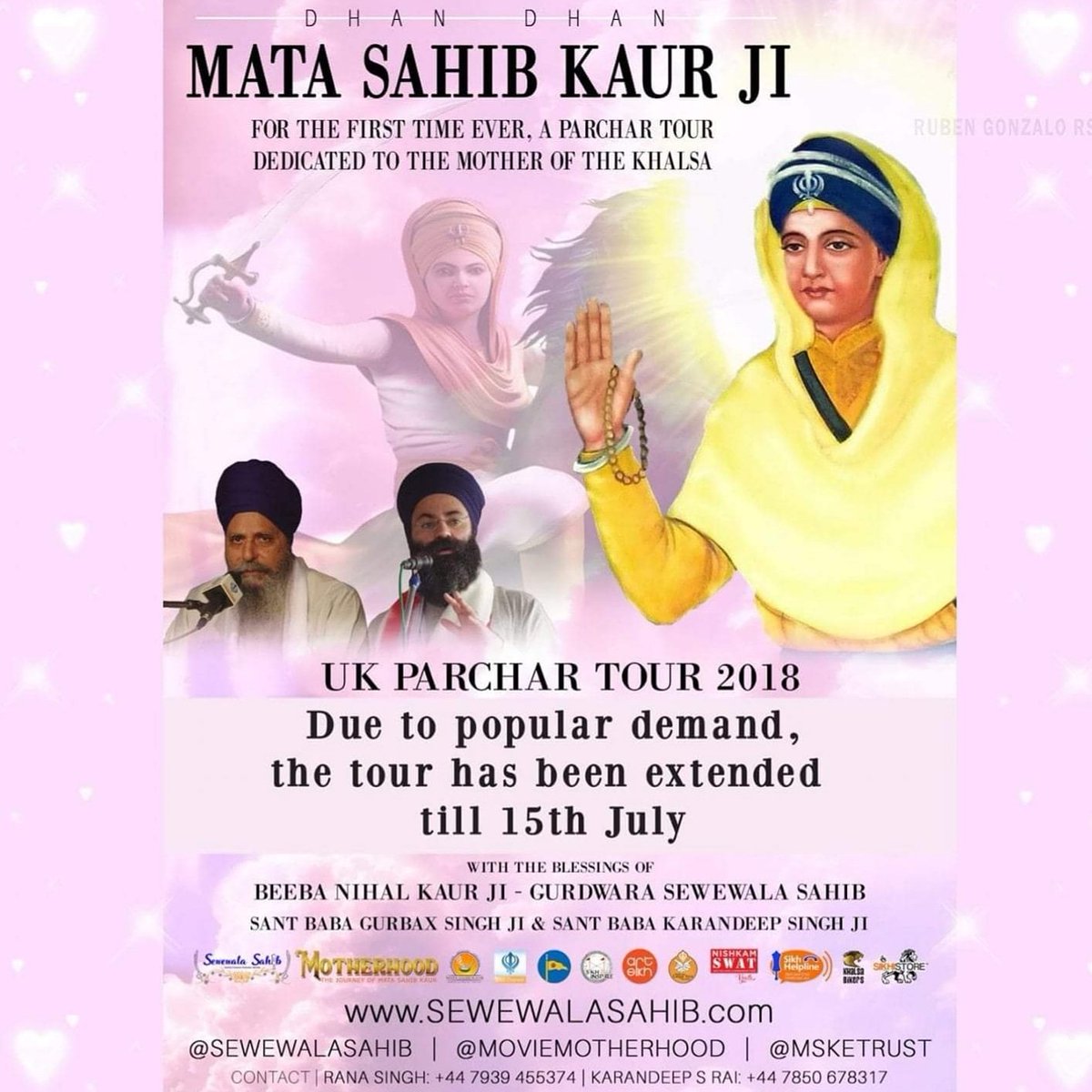 SewewalaSahib's tweet photo. #MSKTour2018 Due to popular demand has now been extended to July 15th. 

Look out for our upcoming divans! 

For the first time EVER, a Parchar Tour dedicated solely to spreading the love &amp; lessons of the Mother of The Khalsa- Mata Sahib Kaur Ji! ⚘🙏 https://t.co/m8kGzXVJ1g