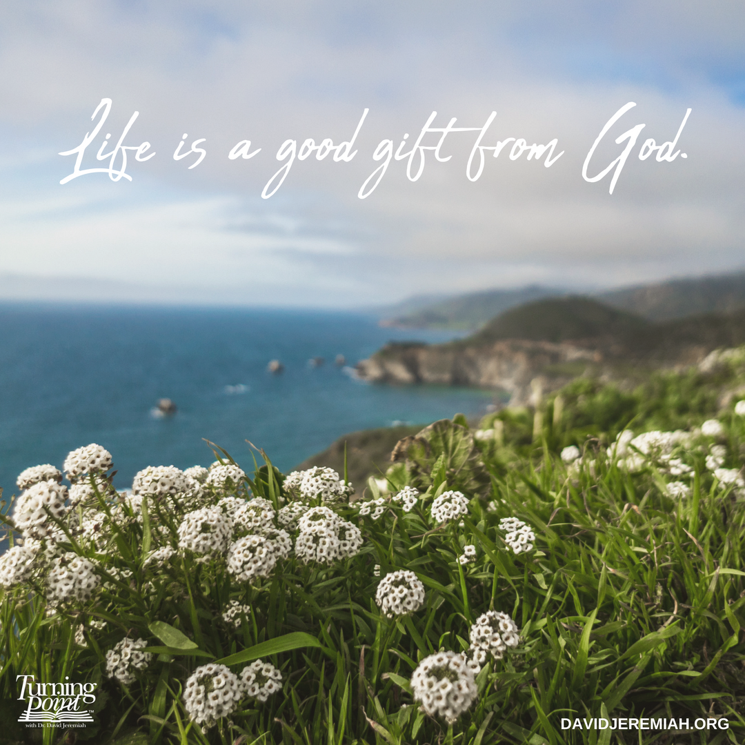 davidjeremiah's tweet photo. Life is a good gift from God. https://t.co/PfCzblGgVN