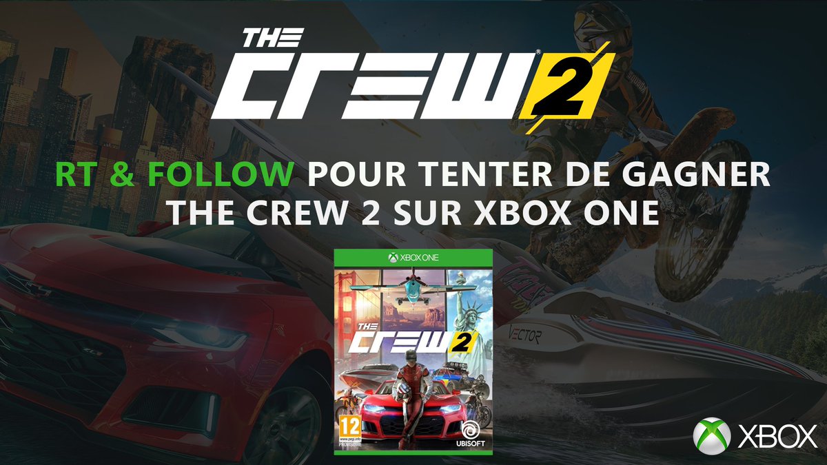XboxFR's tweet image. A l’occasion de la sortie de #TheCrew2 sur #XboxOne, RT &amp;amp; Follow pour tenter de remporter un exemplaire !
 
Plus d’info sur le jeu ici :
➡ http ://msfr.so/Bze1Z9