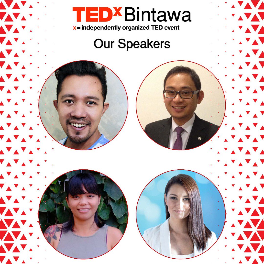 tedxbintawa's tweet photo. Introducing TEDxBintawa speakers line-up
Get your tickets here: https://t.co/rJl7l2knTM https://t.co/4de8CYGzyA