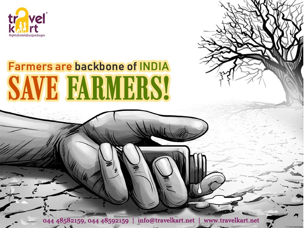SAVE FARMERS!
#farmers #savefarmers #agchat #foodchat #local #india #backbone #chennai #save #people #foodlove #world #farming #gujarat #mumbai #village #everyone
 #friday #travelkart #travel #backpacking #tour #tourist #market #agriculture
 #today #government #helpfarmer