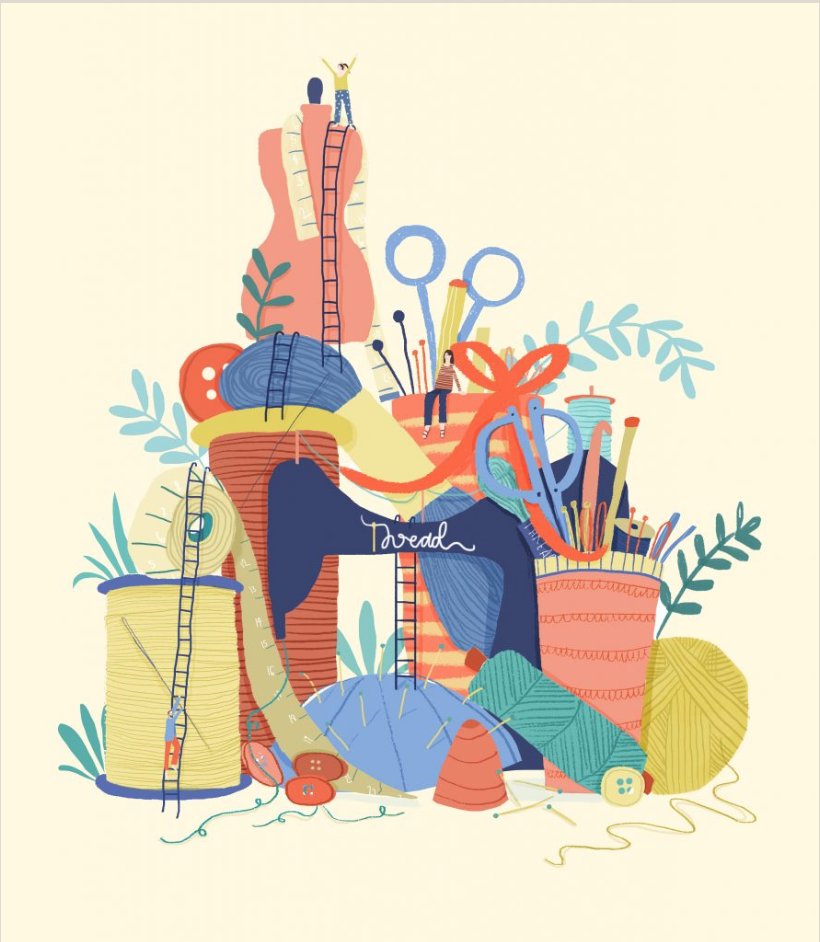 BrightIllo's tweet photo. Tomorrow, creative org. @farnhammaltings hosts 'Thread - a festival of textiles', featuring the light, playful artwork of @JS_Illustration in its publicity - enough to inspire anyone to take up needle and thread! Check it out: https://t.co/VSO1JcSm5P #Brightartist #thread2018 https://t.co/UtpMPVDnkl