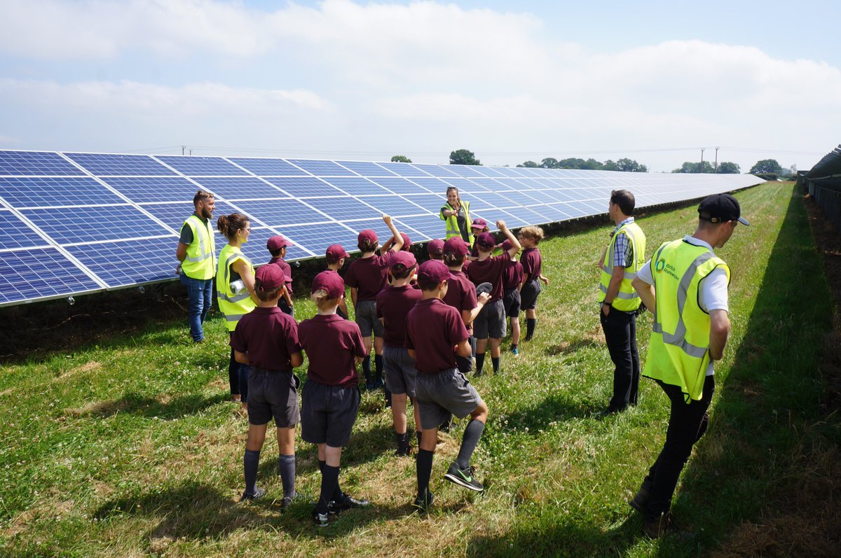 BSRGroup_'s tweet photo. Yesterday we hosted a class of Year 4 boys from Yardley Court School at Hadlow Solar Park. They are learning about #renewableenergy so we showed them how it all works, while caring for the natural world! #FridayFeeling https://t.co/hMdxmDDTwx