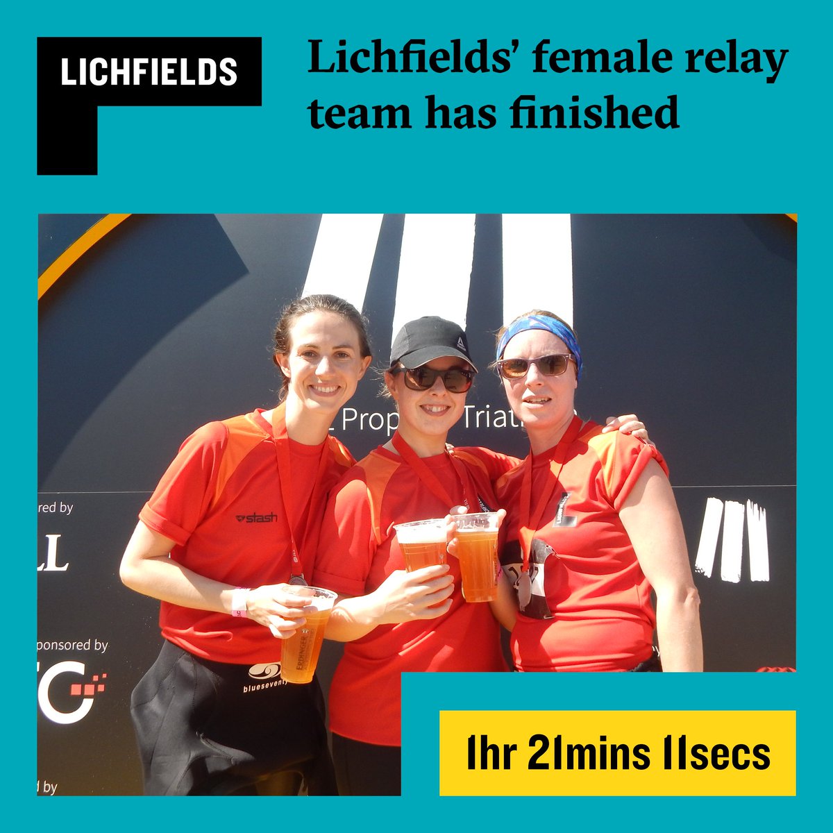 Lichfields (@lichfieldsuk) on Twitter photo Congratulations to the Lichfields female relay team at the <a href="/Propertytri/">JLL Property Triathlon</a> who finished 4th overall with a time of 1hr 21mins 11secs #MakeYourMark Congratulations to the Lichfields female relay team at the <a href="/Propertytri/">JLL Property Triathlon</a> who finished 4th overall with a time of 1hr 21mins 11secs #MakeYourMark