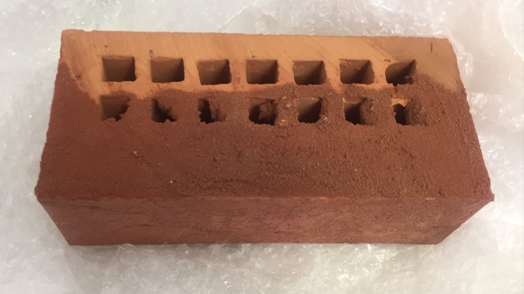 BaljitPanesar's tweet photo. Anyone have any #experience of using #resin infills for perforated #bricks? Sample came through today for the #projecting #quoin details... #hintsandtips welcomed 👍 #architect https://t.co/Km5e6k9NWN