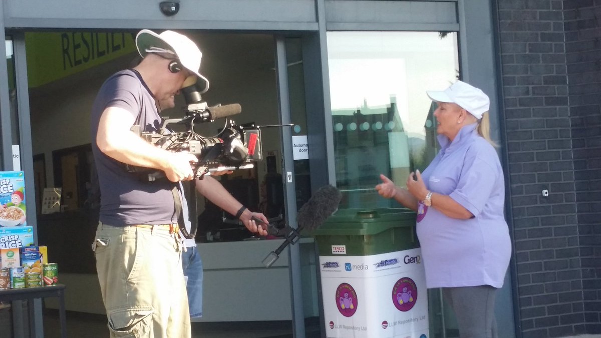 GUAB2010's tweet photo. Cath Giel from @llwrsite being interviewed before the start from @WestLakesAcad LLWR are sponsoring @GUAB2010 https://t.co/6LSN8UeMlu