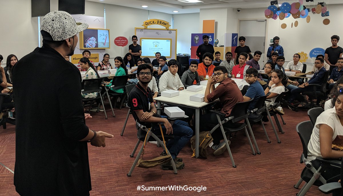 SaichethanRedd's tweet photo. #SummerwithGoogle
I am glad meeting them @Sujathatweets  @Madstuffwithrob 
Thank you Google https://t.co/LaIpVsBgm2