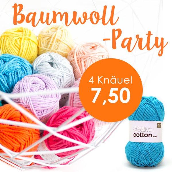Wollplatz's tweet photo. Dieses Wochenende bekommt ihr 4 Knäuel Rico Creative Cotton Aran für nur €7,50: https://t.co/cjv4kjdiQO!
Das matte Qualitätsgarn besteht aus 100% Baumwolle und ist in 54 schönen Farben erhältlich.

#stricken #häkeln #weekenddeal #baumwollgarn https://t.co/FEYIDrkqZW