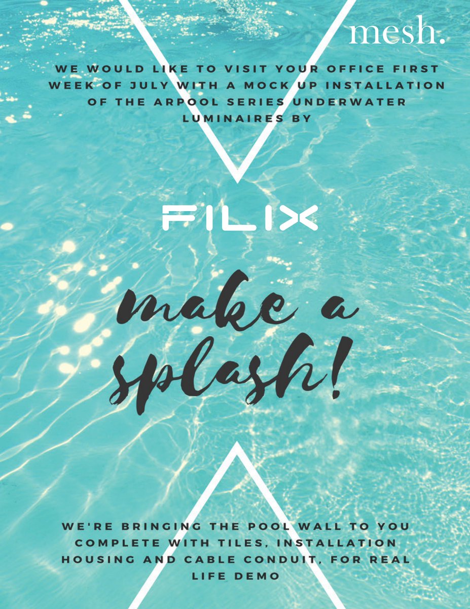 Meshlightinguk's tweet image. Come join us at Filix roof top drinks on Bar Elba on the 4/7. RSVP on marketing@meshlighting.co.uk #filixlighting #meshlighting