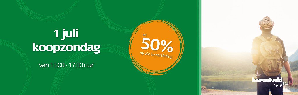 ☀Bijna op vakantie!! Koopzondag 1 juli, tot 50% korting op zomerkleding! - mailchi.mp/leerentveldvri…