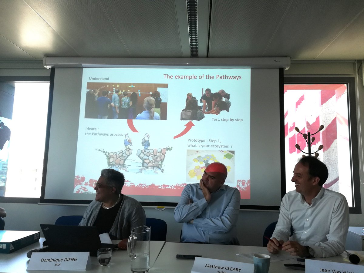 HI_belgium's tweet photo. [#HILunch] “How to find faster and more adequate solution for logisticians on the field?” – Adelaïde Wilmotte, Tactical Referent for @msfBelgique, on #thePathways, a toolbox to support logisticians in the development of tactics to frame the setting-up of logistics activities. https://t.co/mkWPeclguo