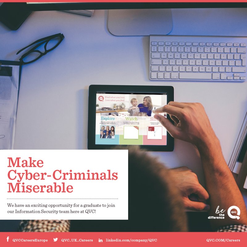 QVC_UK_Careers's tweet image. #SeniorSecurityEngineer wanted to make #CyberCriminals miserable! based at our Ops Centre in Knowsley just outside of Liverpool it’s a fast paced and diverse role and when we say that two days are never the same we’re not kidding #CISSP #CISM #ISSAP  bit.ly/2Mu3s2z