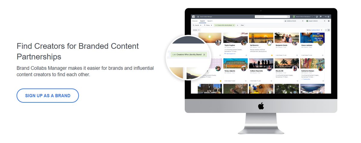 AvisaFbAds's tweet photo. Novedades! FB lanza Collab Manager: Plataforma para registrarte como marca o creador/ de contenidos. Como marca podrás:
👉 Visualizar % de público de cada creador 
👉 Explore listas personalizadas de creadors
👉 Contactar por mail con posibles colaboradors https://t.co/NhlIV60aFm https://t.co/bnhIITUoVd