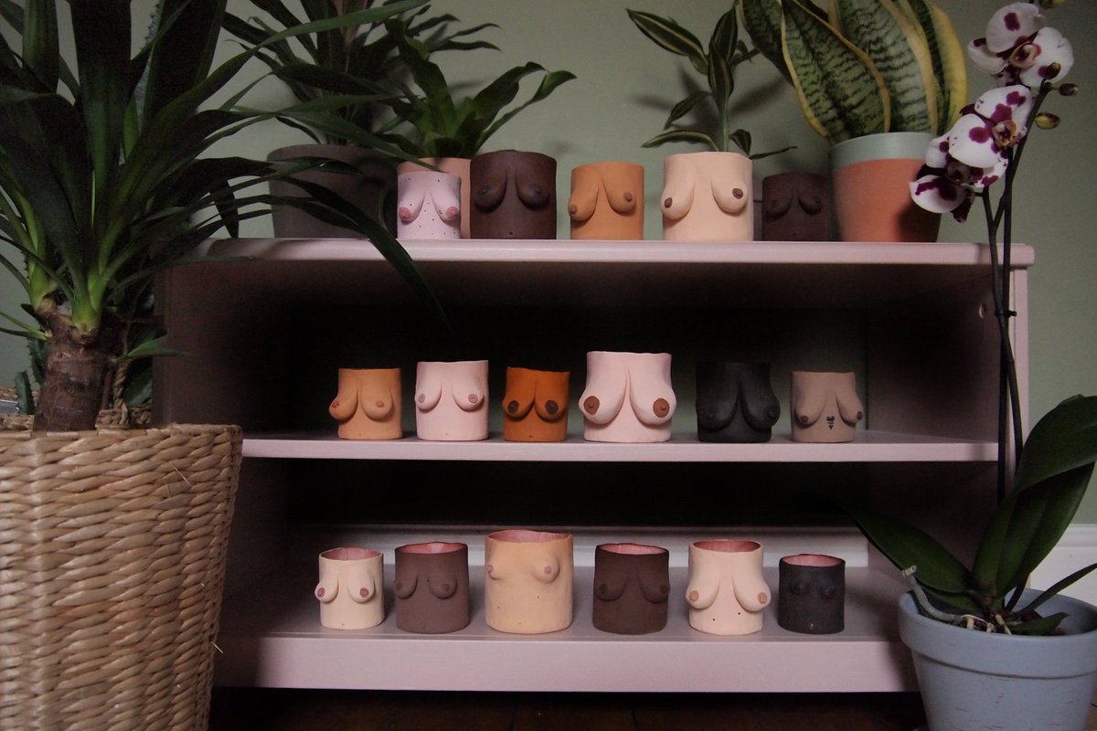 We have so much love for Emma and her pots - #normaliseit #boobpots instagram.com/potyertitsaway… potyertitsawayluv.com #makeastatement #craft #makersmovement