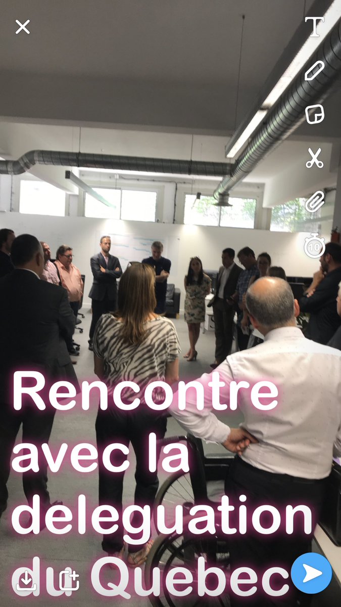 Visite et echanges au #CampusPlex avec la delegation Quebequoise #Corsica #Quebec