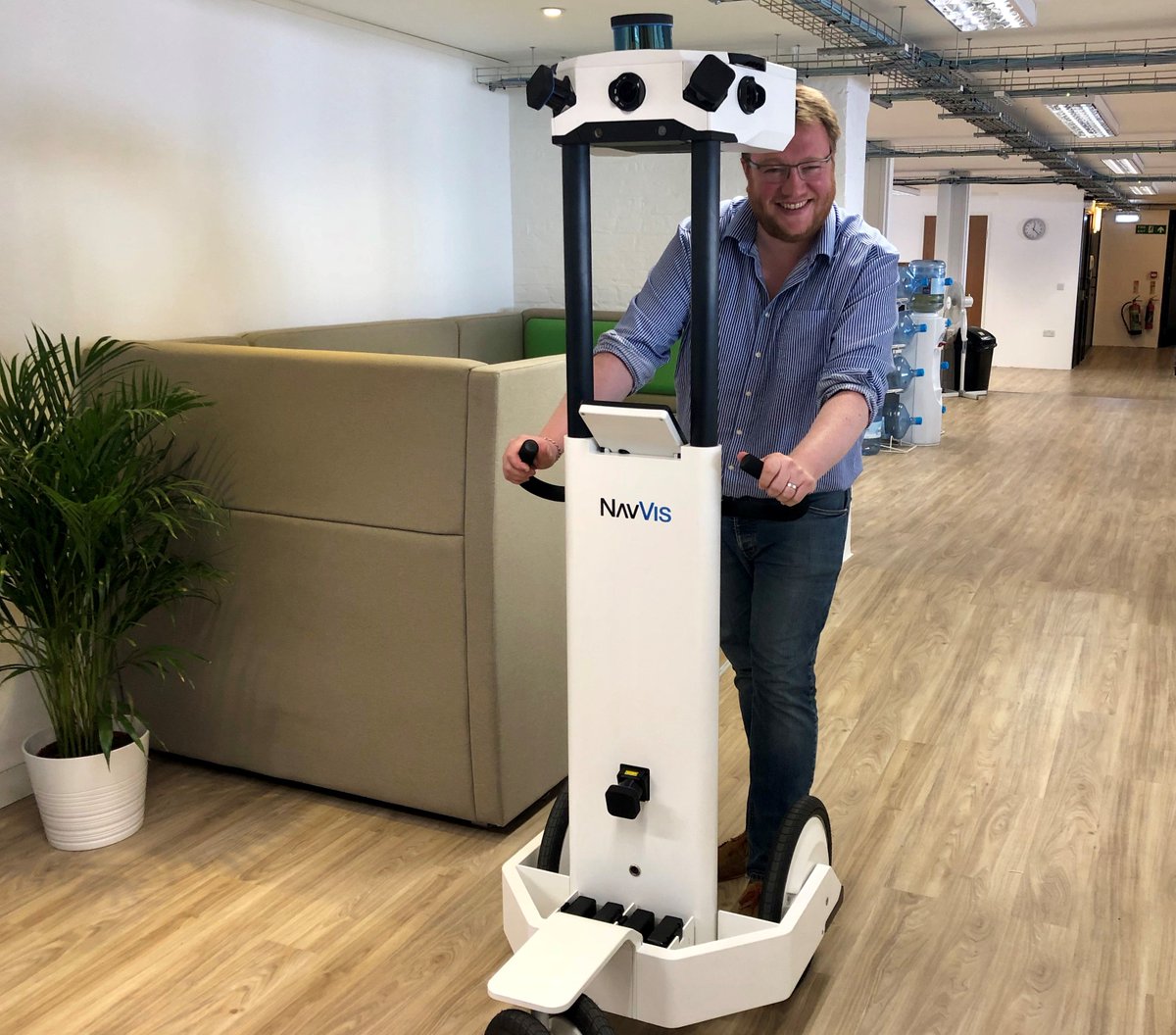 m_geospatial's tweet photo. Having fun in the office checking out the latest tech from our friends  @NavVis_MUC the M6 is a very nice piece of kit taking reality capture to the next level #innovation https://t.co/eFTQOJPcny