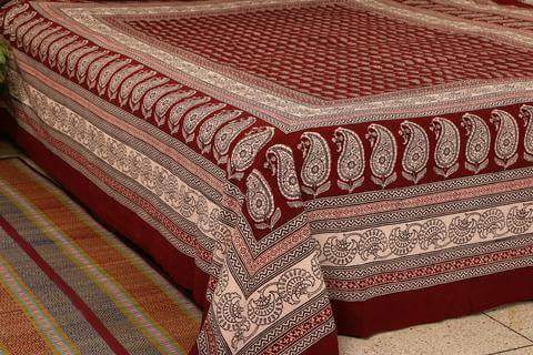 baghprinter's tweet photo. Bagh Print Bed Sheet. https://t.co/T22OKz2jT2