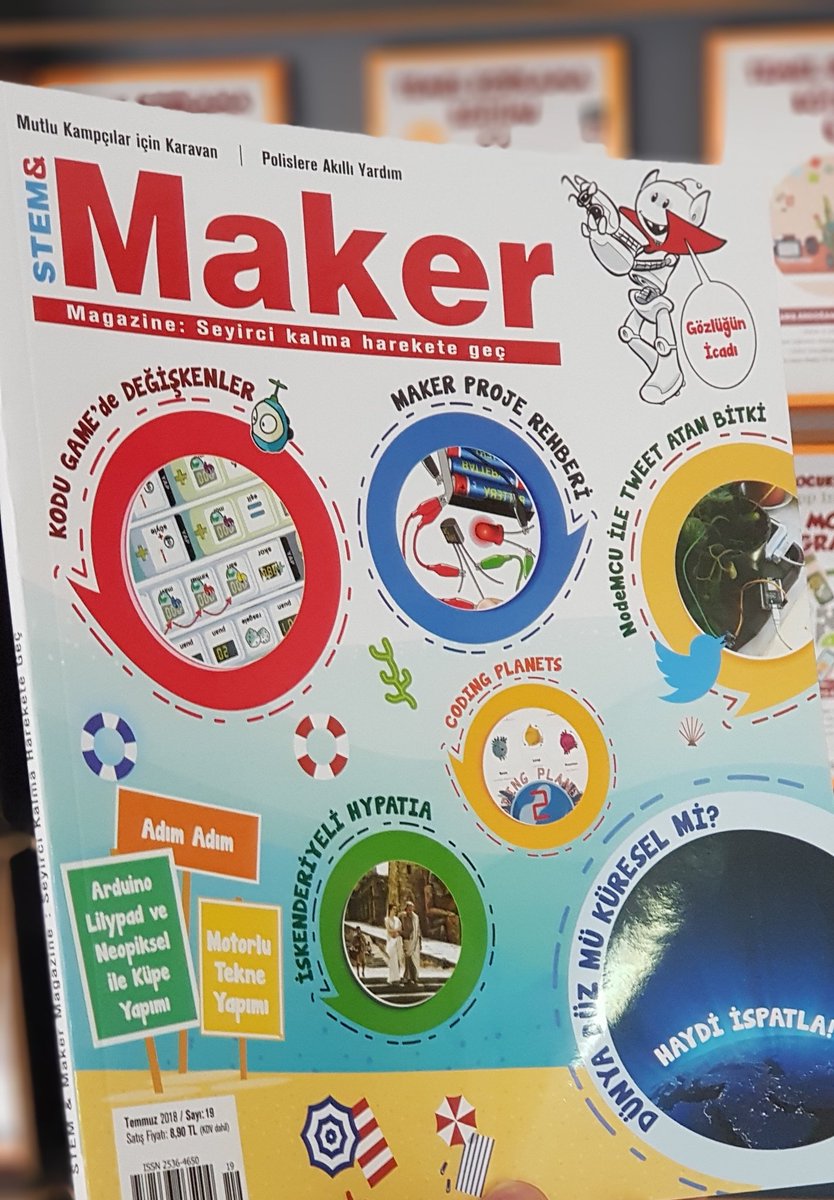 stem_maker's tweet image. YAZ SAYILARIMIZ HAZIR! #İyiTatiller #StemMaker ve #MakerJunior dergilerimiz; marketler, kitabevleri ve bayilerde. İyi okumalar... pusulakitaplik.com/catinfo.asp?ci…