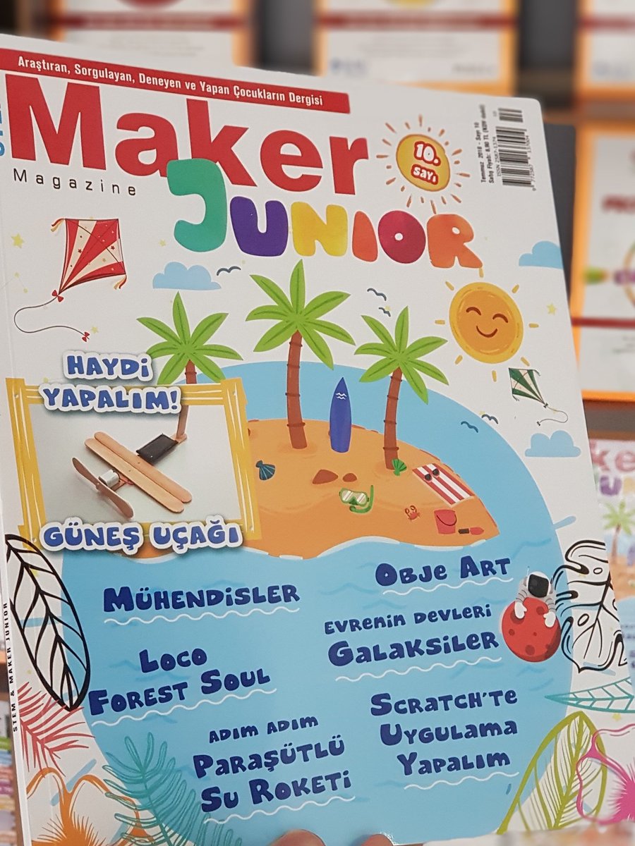 stem_maker's tweet image. YAZ SAYILARIMIZ HAZIR! #İyiTatiller #StemMaker ve #MakerJunior dergilerimiz; marketler, kitabevleri ve bayilerde. İyi okumalar... pusulakitaplik.com/catinfo.asp?ci…
