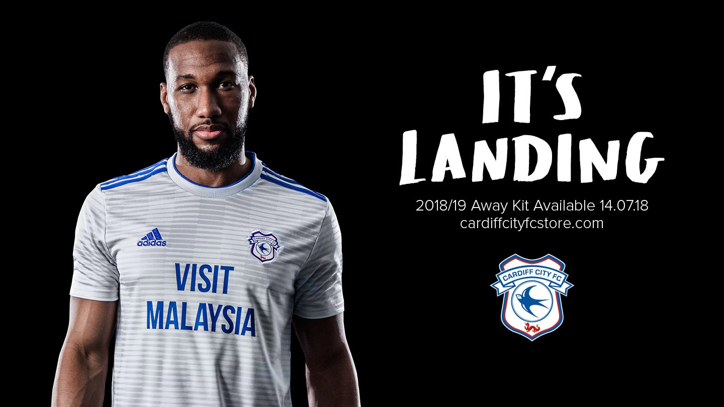 2018/19 Cardiff City Away Football Shirt / Old Adidas Soccer