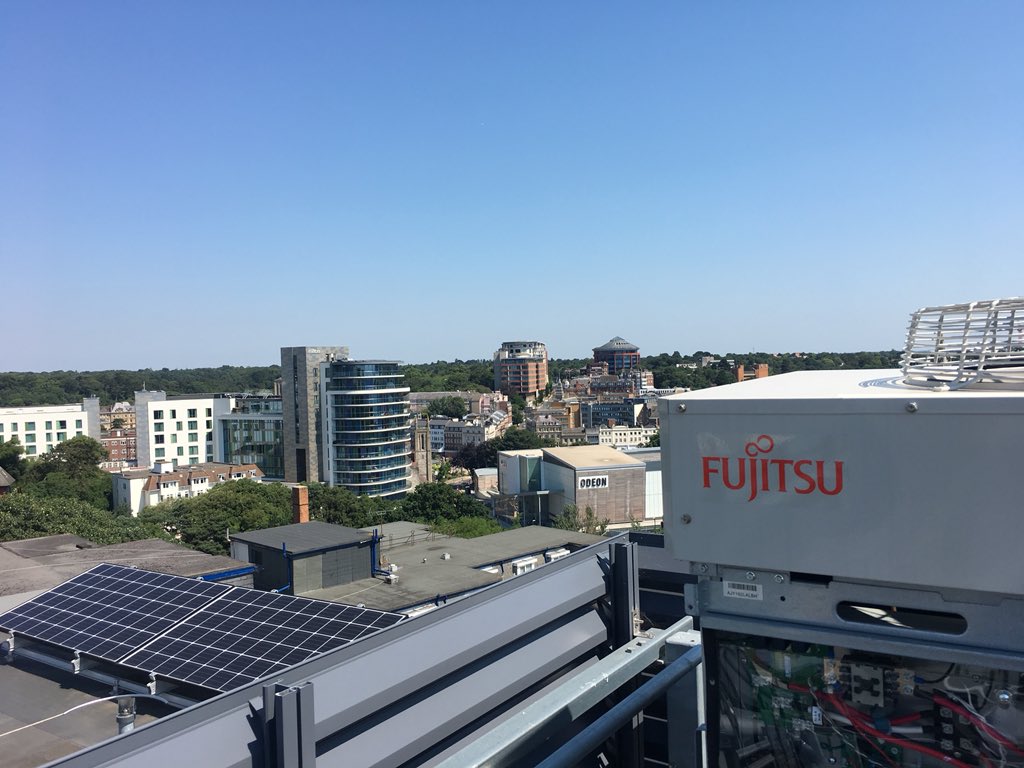swatengineering's tweet image. Installed Fujitsu VRF Air CONDITIONING UNIT IN VERY NICE View  @fujitsu_uk #airconditioning #Bournemouth
