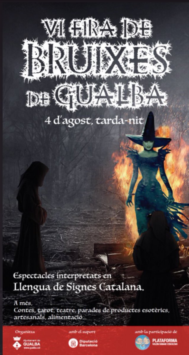 Ja saps què faràs el 4 d'Agost?!
<a href="/gualbainfo/">Ajuntament de Gualba</a> us invita a la #Firadebruixes2018 
Ens hi acompanyes ?! 

youtu.be/jaxX5uNj9l8