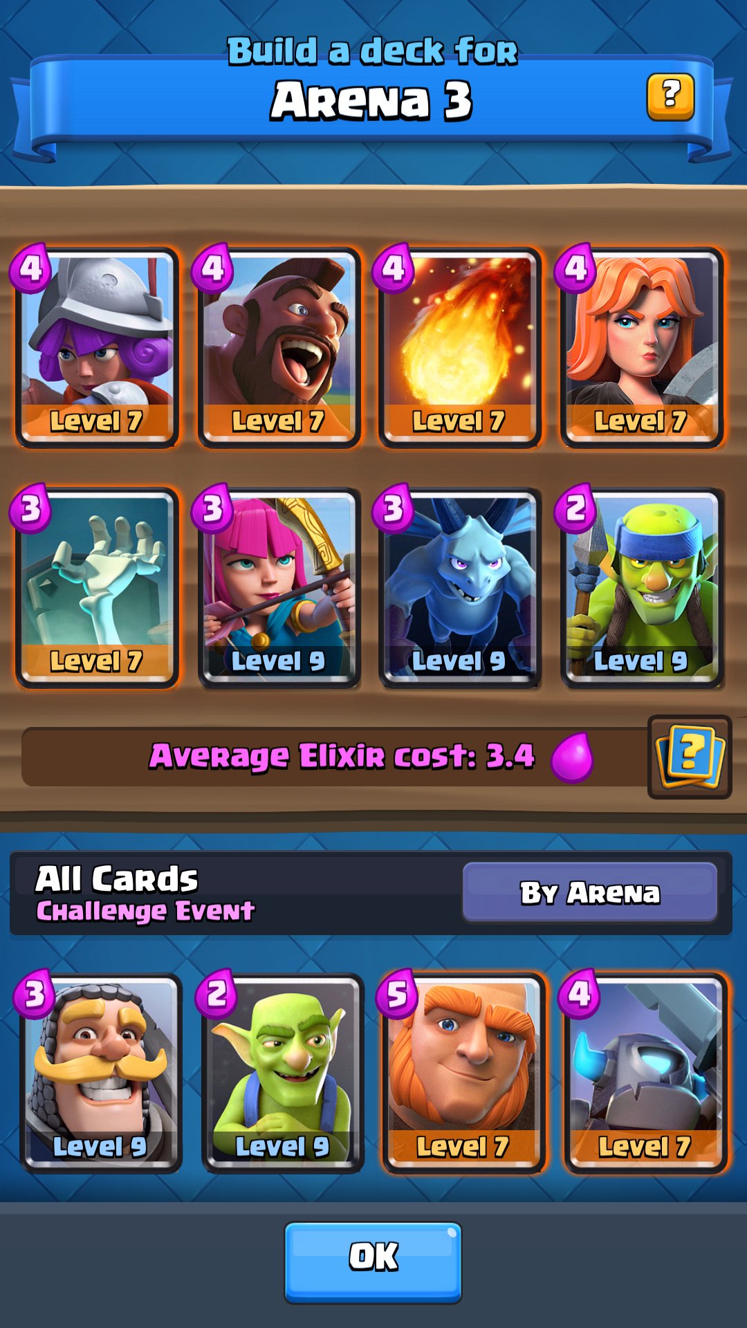 Best Arena 3 decks  Best Clash Royale decks for challenges